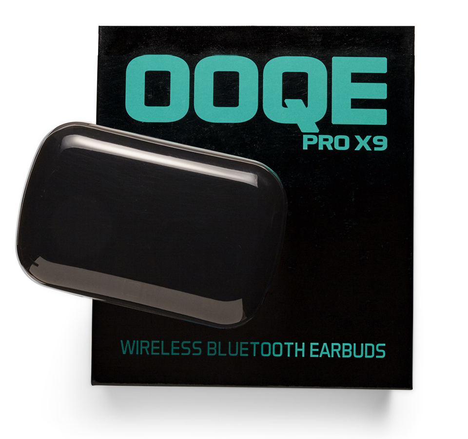OOQE PRO X9 - DRAADLOZE OORDOPJES - ZWART - DOOS