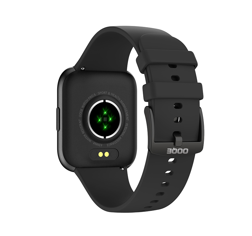 OOQE WATCH PRO 6 - Zwart - Smartwatch - Achter