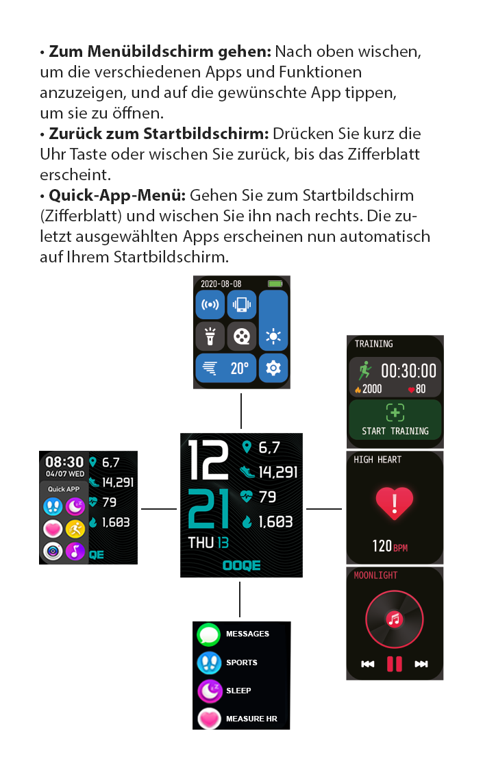 OOQE WATCH PRO 6 - Handleiding DE 9