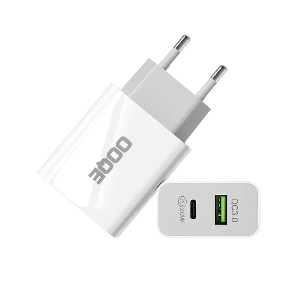 OOQE 2-in-1 USB Quick Charger Adapter 20 Watt 2