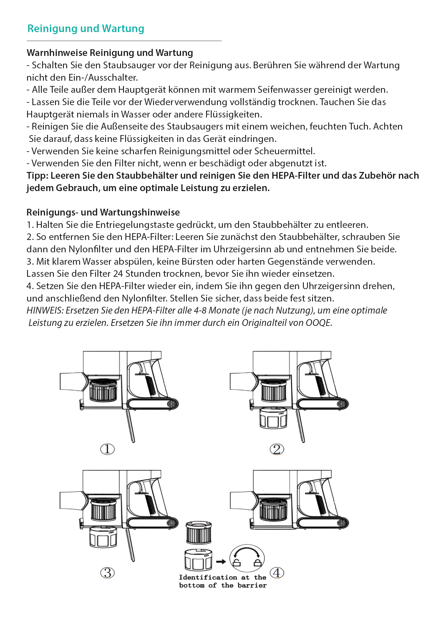 OOQE VPOWER TURBO manual DE - 5